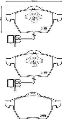 2163901 TEXTAR Brake System Brake Pad Set, disc brake