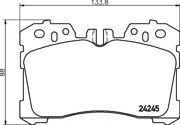 2424502 TEXTAR Brake System Brake Pad Set, disc brake