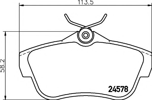 2457801 TEXTAR Brake Pad Set, disc brake