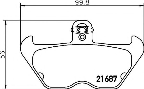 2168701 TEXTAR Brake Pad Set, disc brake