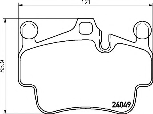 2404903 TEXTAR Brake Pad Set, disc brake