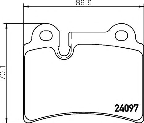2409701 TEXTAR Brake Pad Set, disc brake
