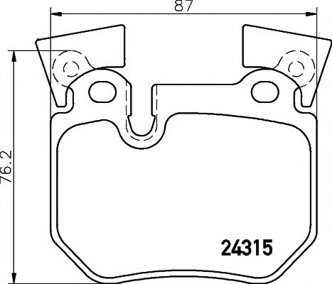 2431501 TEXTAR Brake Pad Set, disc brake