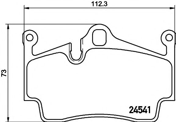2454101 TEXTAR Brake Pad Set, disc brake