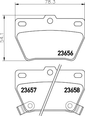 2365601 TEXTAR Brake Pad Set, disc brake