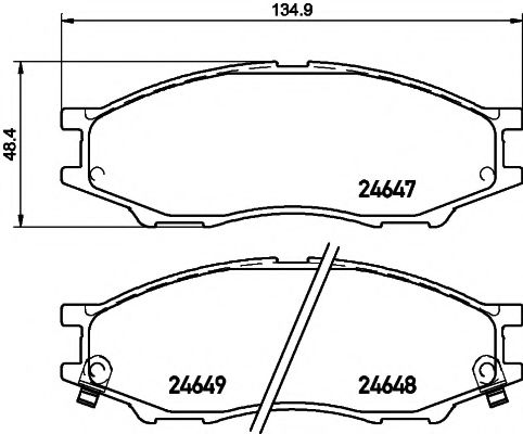 2464703 TEXTAR Brake System Brake Pad Set, disc brake