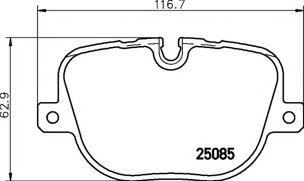 2508501 TEXTAR Brake Pad Set, disc brake