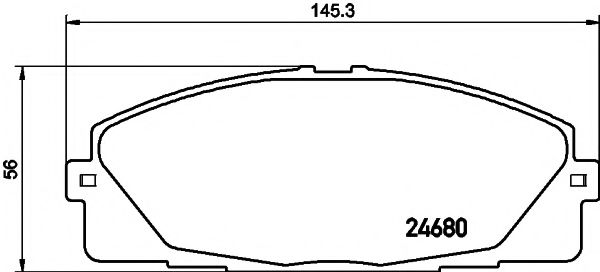 2468001 TEXTAR Brake Pad Set, disc brake