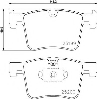 2519901 TEXTAR Brake System Brake Pad Set, disc brake