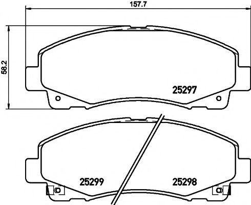 2529701 TEXTAR Brake System Brake Pad Set, disc brake