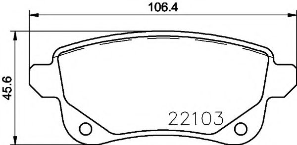 2210301 TEXTAR Brake Pad Set, disc brake