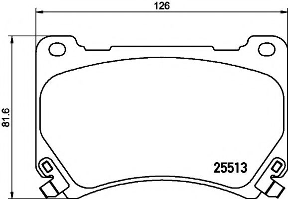 2551301 TEXTAR Brake Pad Set, disc brake