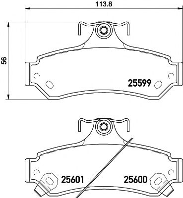 2559901 TEXTAR Brake Pad Set, disc brake