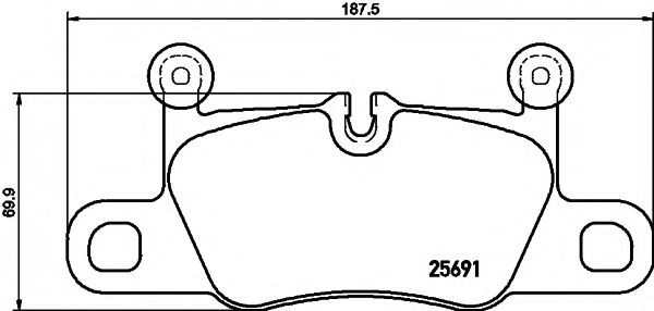 2569101 TEXTAR Brake Pad Set, disc brake