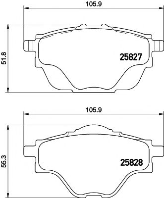 2582701 TEXTAR Brake System Brake Pad Set, disc brake