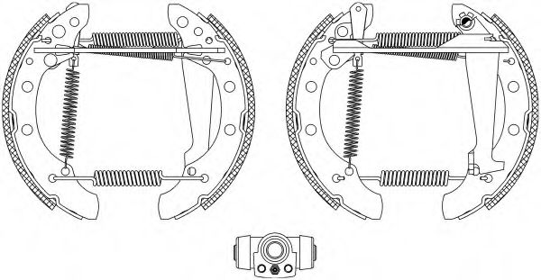 84018302 TEXTAR Brake System Brake Shoe Set