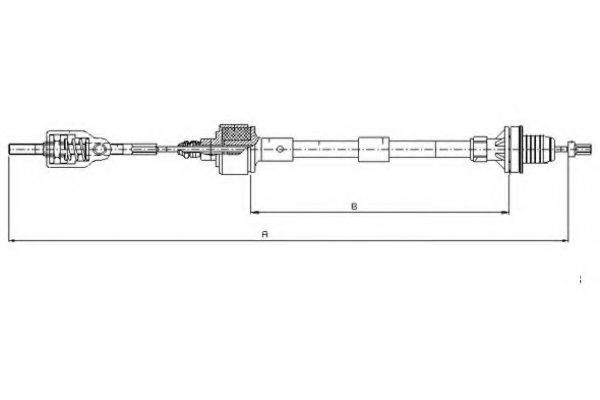 58008600 TEXTAR Clutch Clutch Cable
