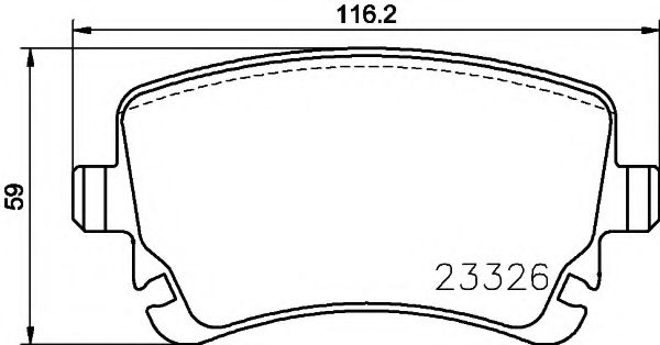 2332611 TEXTAR Brake Pad Set, disc brake