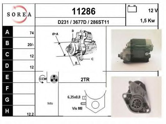 11286 EAI Timing Belt Kit