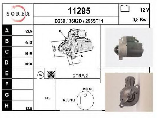11295 EAI Brake Lining Kit, drum brake