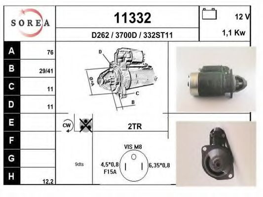 11332 EAI Vibration Damper, timing belt