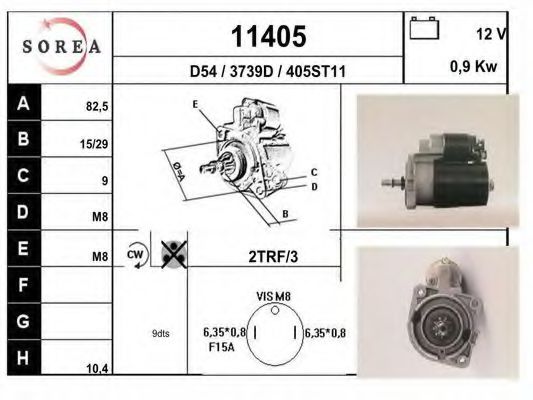 11405 EAI Crankshaft Drive Repair Set, piston/sleeve