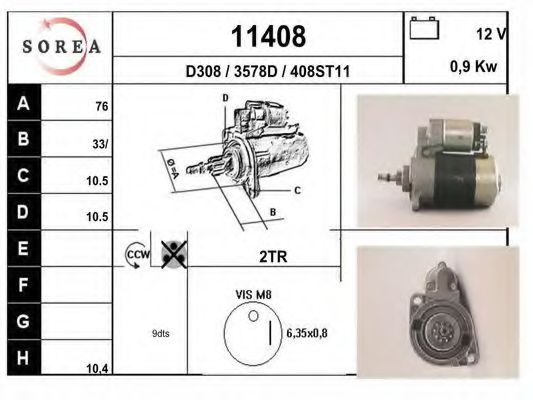 11408 EAI Crankshaft Drive Repair Set, piston/sleeve