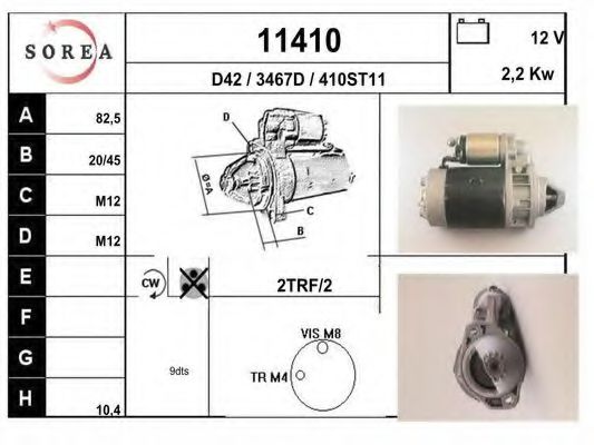 11410 EAI Lubrication Oil Pressure Switch
