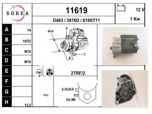 11619 EAI Brake System Brake Caliper