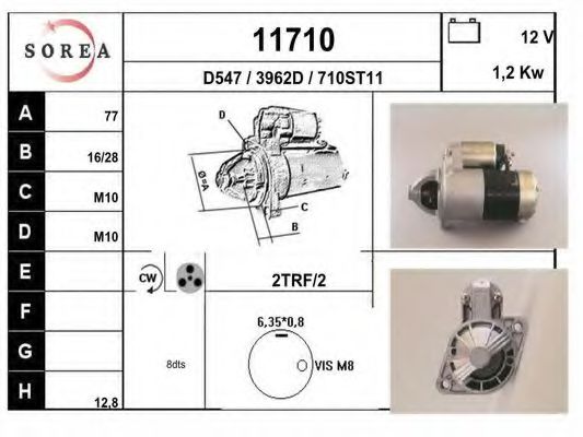 11710 EAI Lubrication Oil Pressure Switch