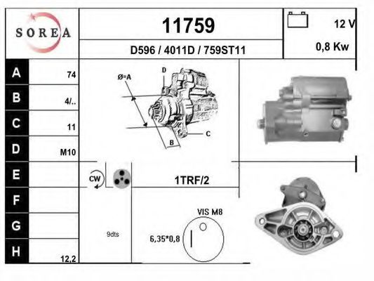 11759 EAI Repair Kit, guide strut