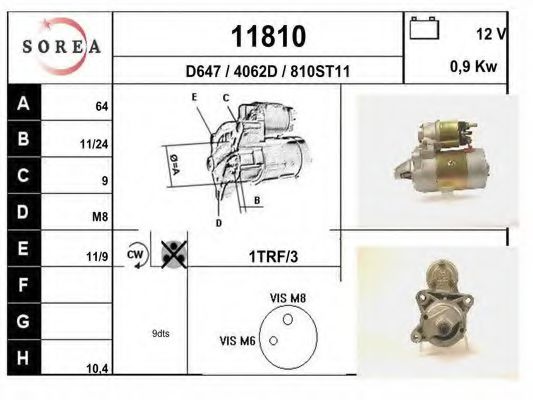 11810 EAI Engine Timing Control Shaft Seal, camshaft