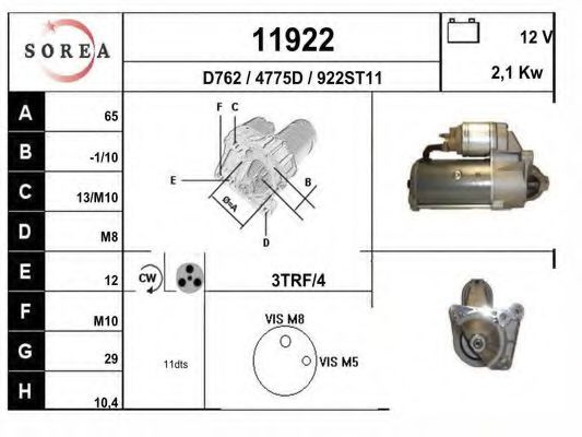 11922 EAI Wheel Suspension Stabiliser Mounting