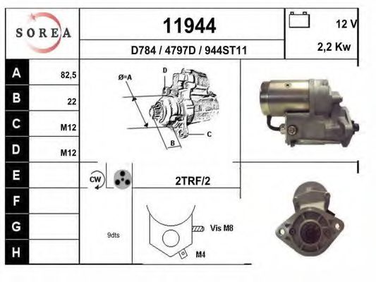 11944 EAI Sensor, exhaust gas temperature