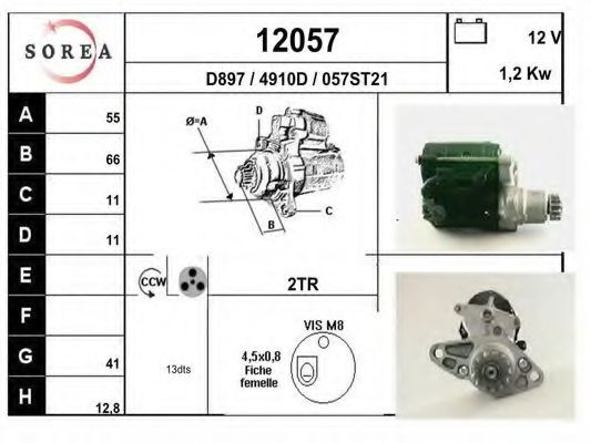 12057 EAI Sensor, exhaust gas temperature