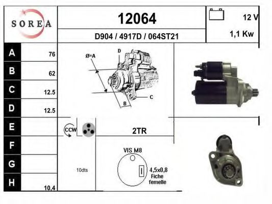 12064 EAI Sensor, exhaust gas temperature