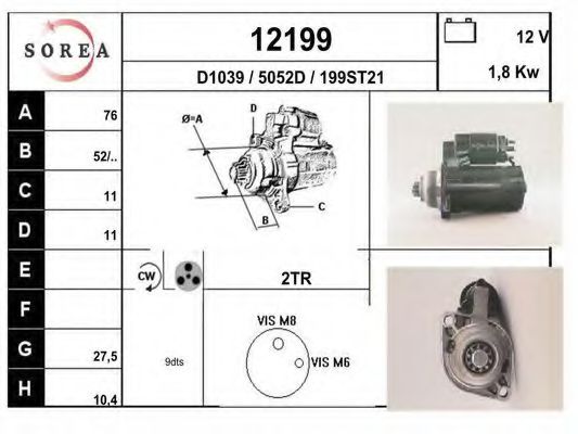 12199 EAI Temperature Switch, radiator fan