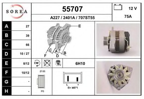 55707 EAI Timing Belt Kit