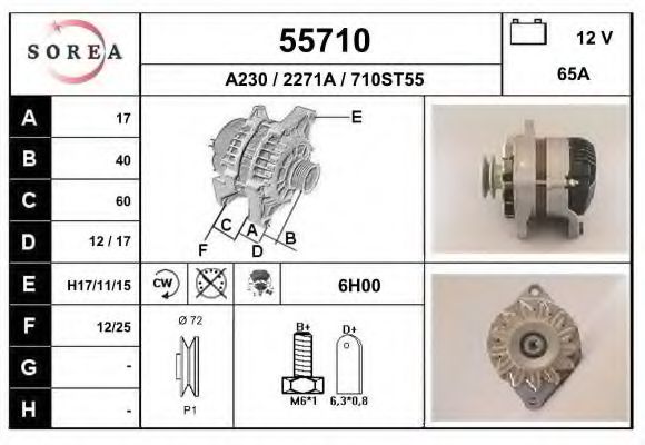55710 EAI Timing Belt Kit