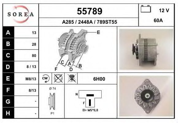 55789 EAI Bearing, manual transmission