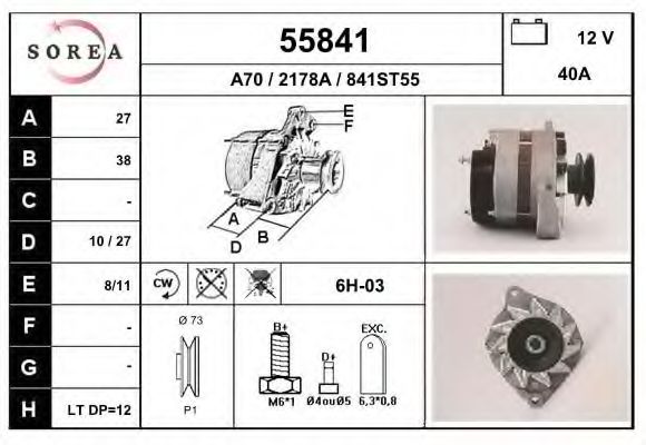 55841 EAI Stub Axle, wheel suspension