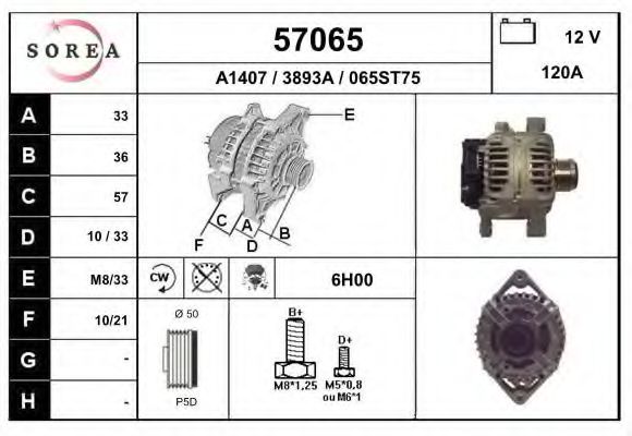 57065 EAI Wheel Suspension Wheel Bearing Kit