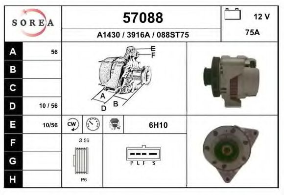 57088 EAI Hydraulikfilter, Automatikgetriebe