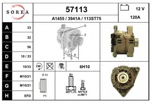 57113 EAI Compressor, air conditioning