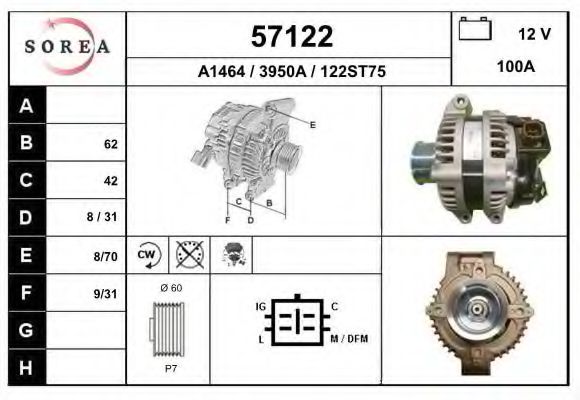57122 EAI Compressor, air conditioning