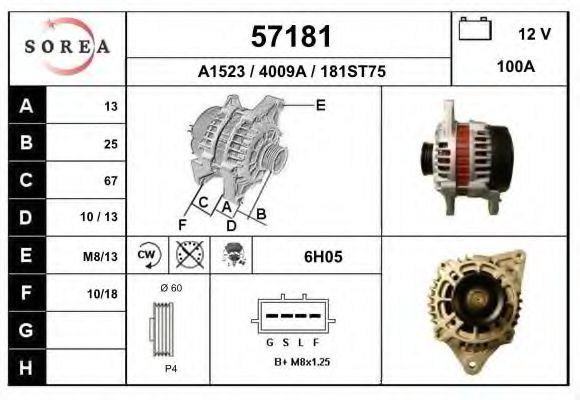 57181 EAI Compressor, air conditioning