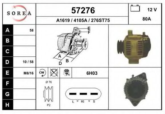 57276 EAI Compressor, air conditioning