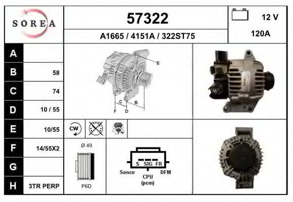 57322 EAI Compressor, air conditioning