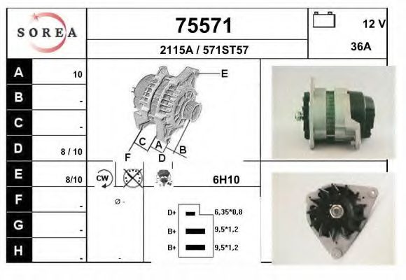 75571 EAI Starter System Freewheel Gear, starter