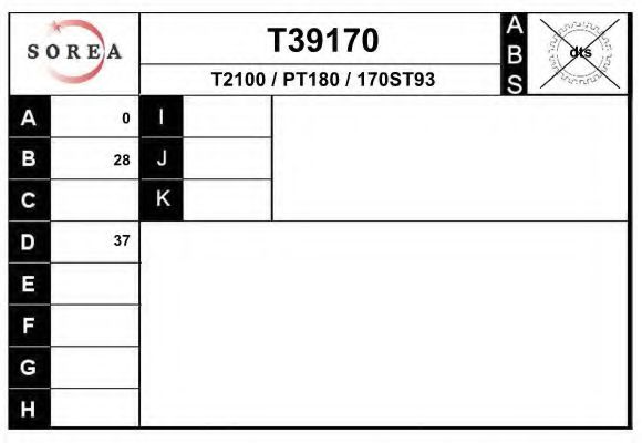 T39170 EAI Spannrolle, Keilrippenriemen